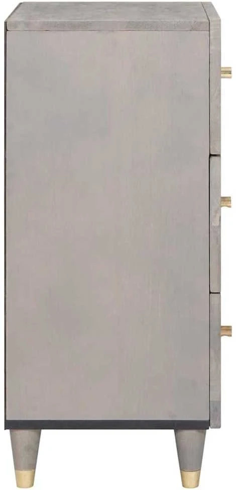 Kabalas Pilkas ir auksinis 40 x 33 x 75 cm Kietas mango medis