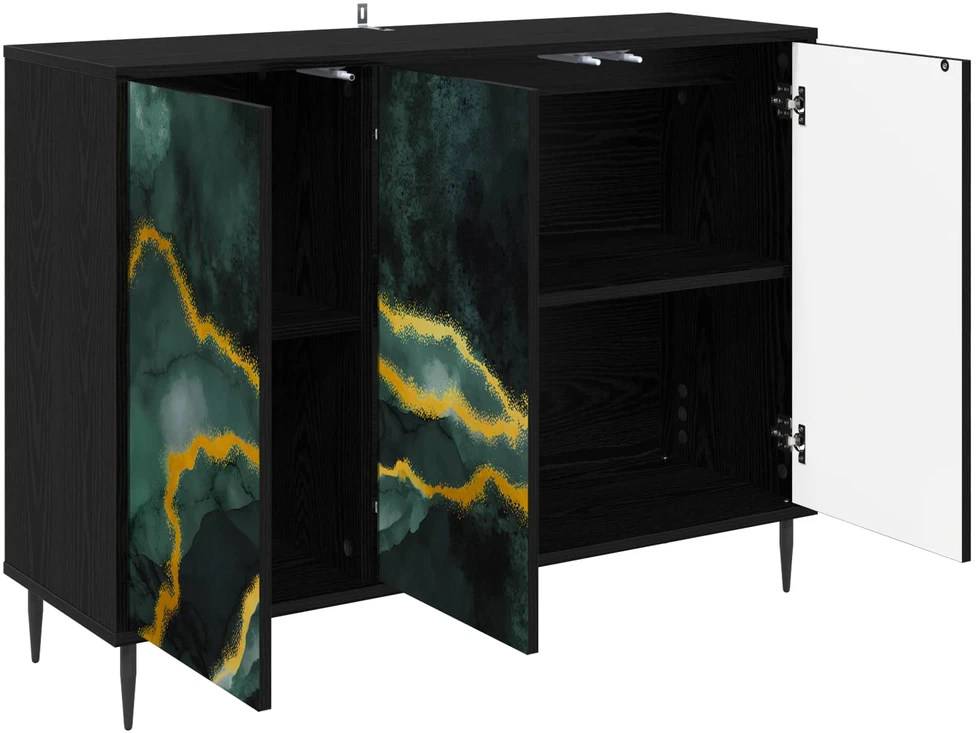 Kabalas WIJHE Juodojo ąžuolo 102 x 33 x 76 cm Apdirbta mediena