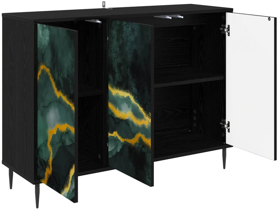 Kabalas WIJHE Juodojo ąžuolo 102 x 33 x 76 cm Apdirbta mediena
