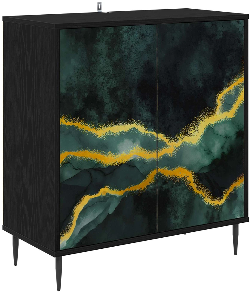 Kabalas WIJHE Juodojo ąžuolo 69 x 33 x 76 cm Apdirbta mediena