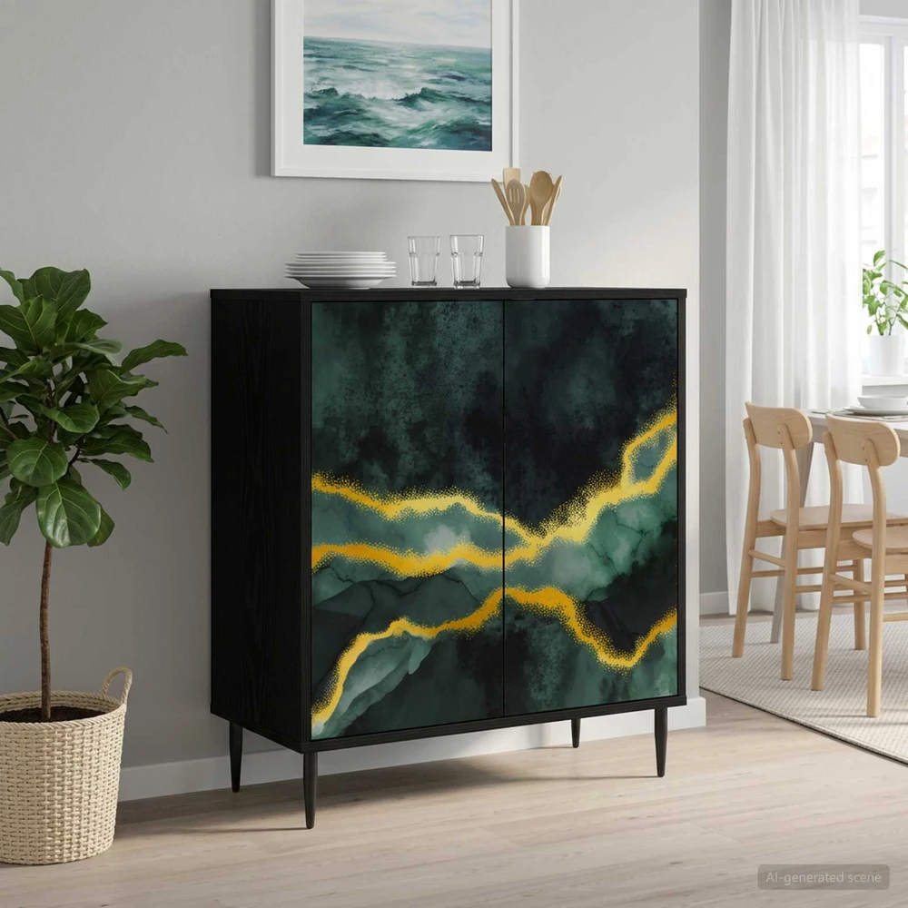 Kabalas WIJHE Juodojo ąžuolo 69 x 33 x 76 cm Apdirbta mediena