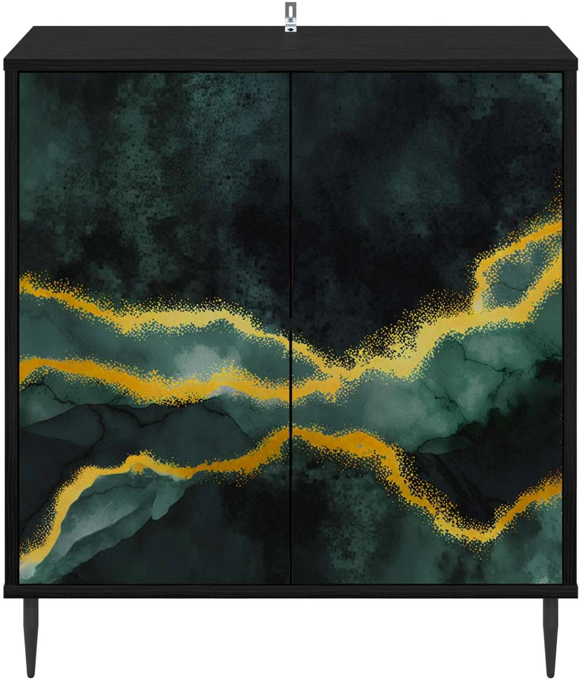 Kabalas WIJHE Juodojo ąžuolo 69 x 33 x 76 cm Apdirbta mediena
