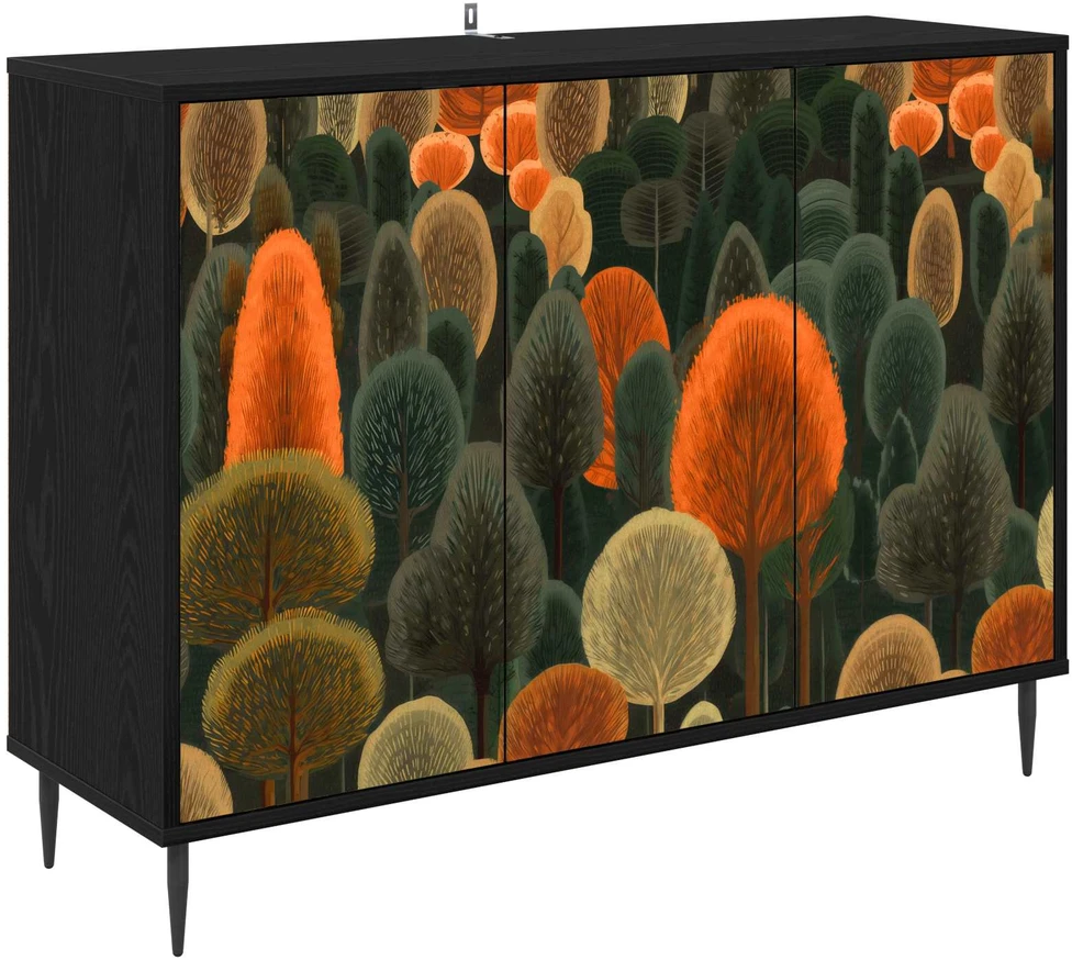 Kabalas ZAANDAM Juodojo ąžuolo 102 x 33 x 76 cm