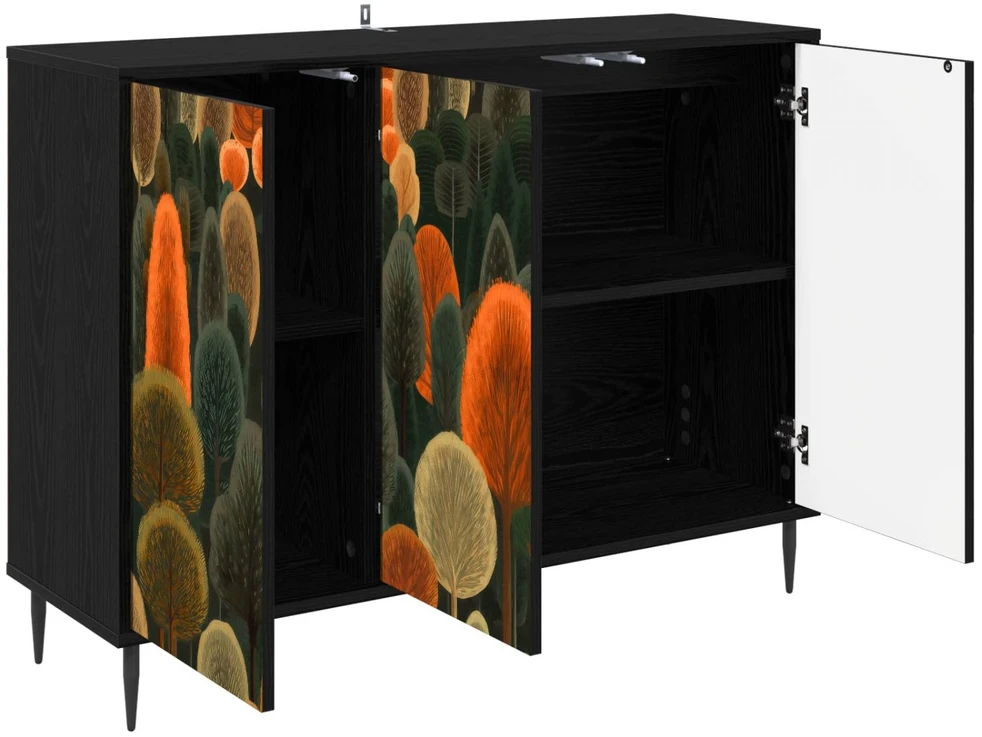 Kabalas ZAANDAM Juodojo ąžuolo 102 x 33 x 76 cm