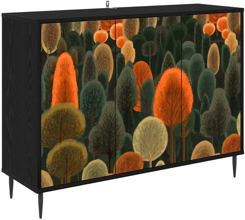 Kabalas ZAANDAM Juodojo ąžuolo 102 x 33 x 76 cm