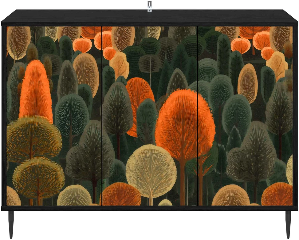 Kabalas ZAANDAM Juodojo ąžuolo 102 x 33 x 76 cm