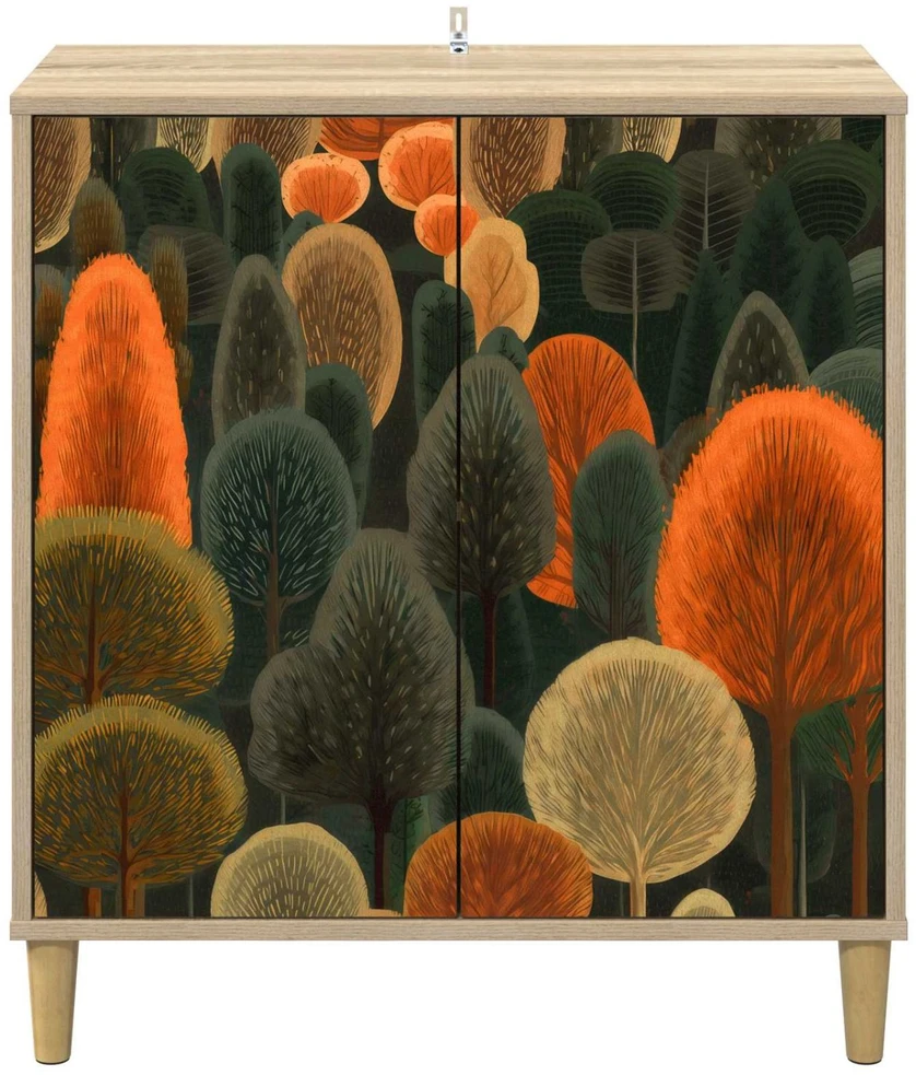 Kabalas ZAANDAM Sonoma ąžuolo 69 x 33 x 75 cm Apdirbta mediena