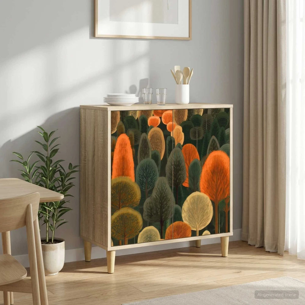 Kabalas ZAANDAM Sonoma ąžuolo 69 x 33 x 75 cm Apdirbta mediena