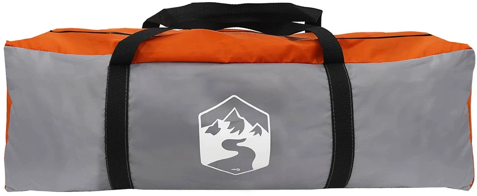 Kabanas palapinė 4 asmeniui Pilka ir oranžinė Poliesteris