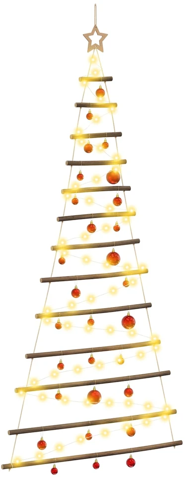Kabančios Kalėdų eglutės su žaisliukais 180 cm 100 LED