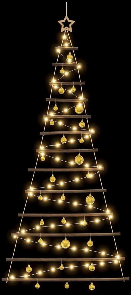 Kabančios Kalėdų eglutės su žaisliukais 180 cm 100 LED