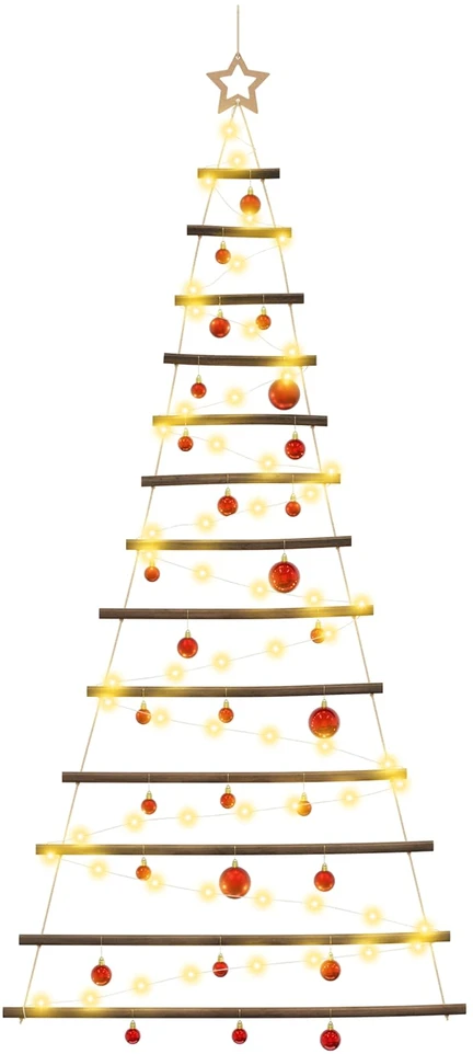 Kabančios Kalėdų eglutės su žaisliukais 180 cm 100 LED