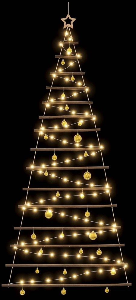 Kabančios Kalėdų eglutės su žaisliukais 210 cm 130 LED