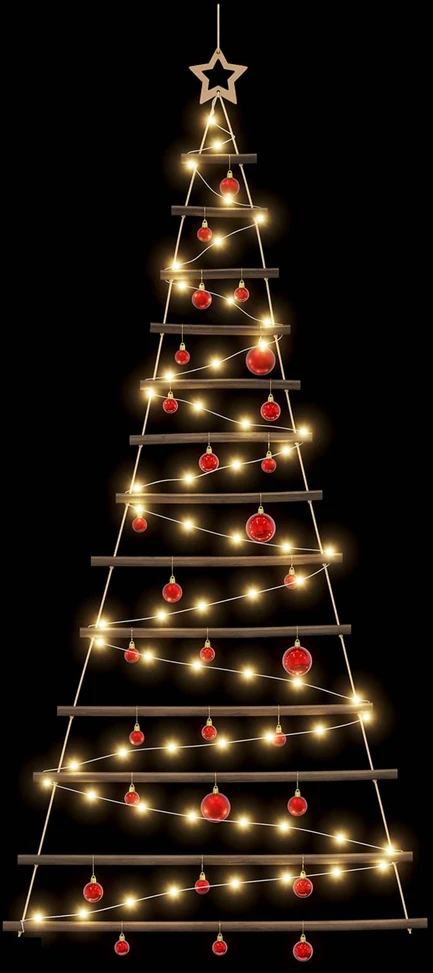 Kabančios Kalėdų eglutės su žaisliukais 180 cm 100 LED