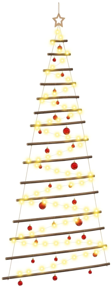 Kabančios Kalėdų eglutės su žaisliukais 210 cm 130 LED
