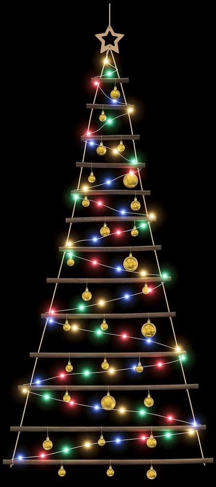 Kabančios Kalėdų eglutės su žaisliukais 180 cm 100 LED