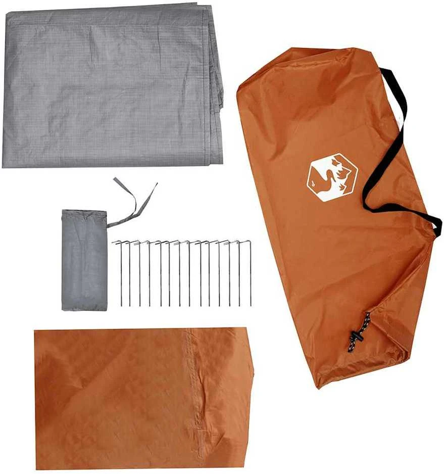 Stovyklavimo palapinė, oranžinė, vienvietė, tipi dizaino