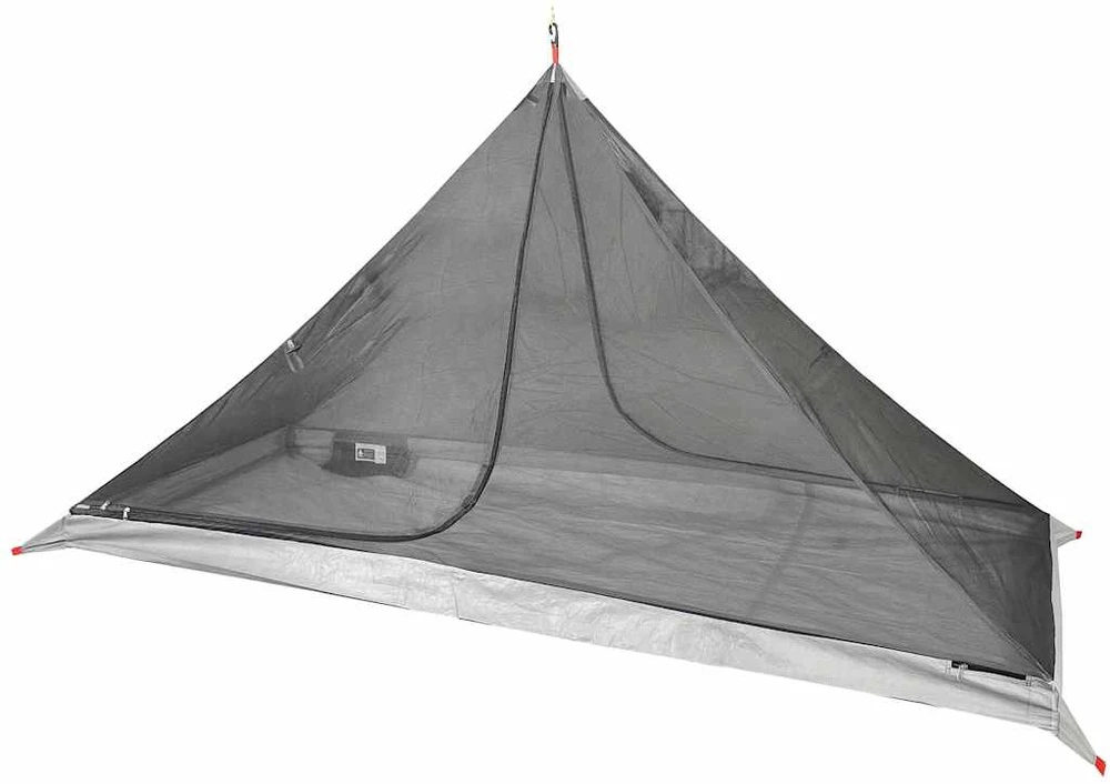Stovyklavimo palapinė, oranžinė, vienvietė, tipi dizaino