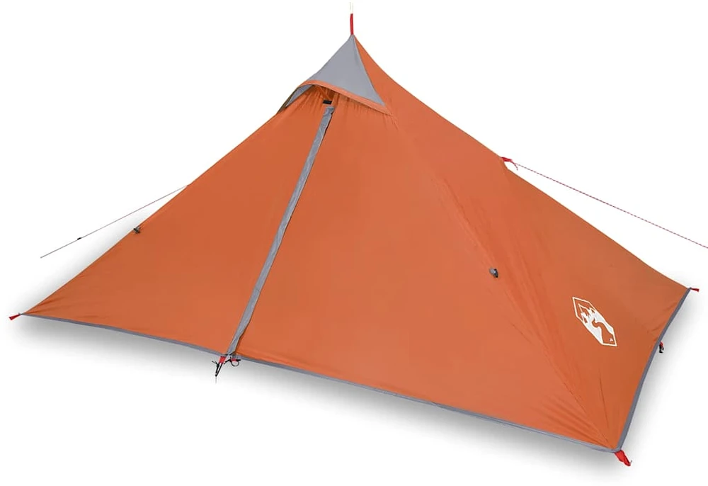 Stovyklavimo palapinė, oranžinė, vienvietė, tipi dizaino