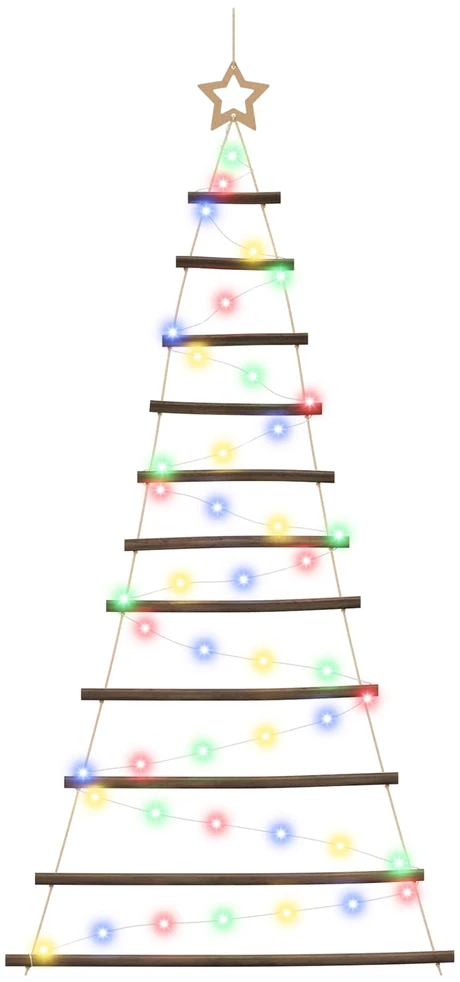 Kabantis Kalėdų medis 150 cm 80 LED Įvairių spalvų