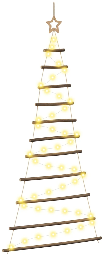 Kabantis Kalėdų medis 150 cm 80 LED Šilta balta