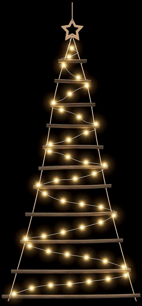 Kabantis Kalėdų medis 150 cm 80 LED Šilta balta