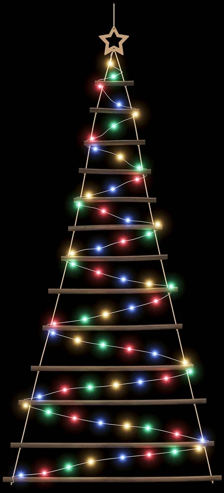 Kabantis Kalėdų medis 180 cm 100 LED Įvairių spalvų