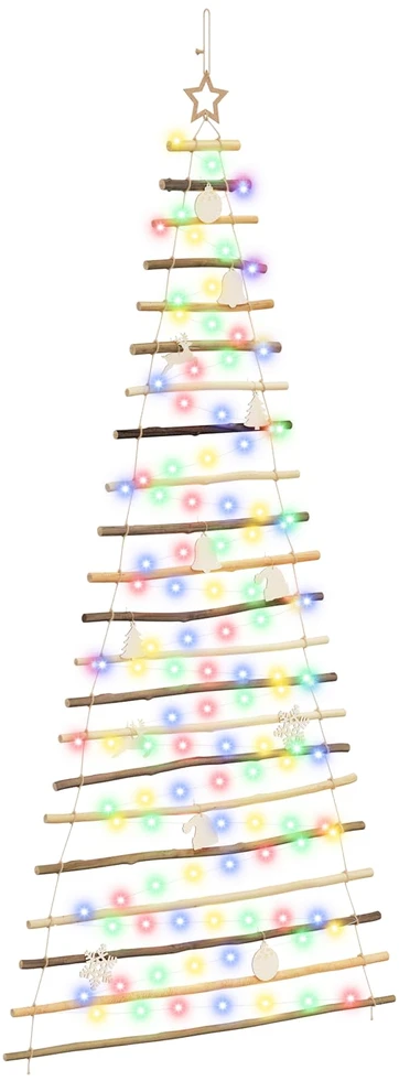 Kabantis Kalėdų medis 210 cm 130 LED Įvairių spalvų