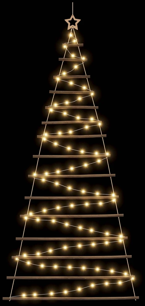 Kabantis Kalėdų medis 210 cm 130 LED Šilta balta