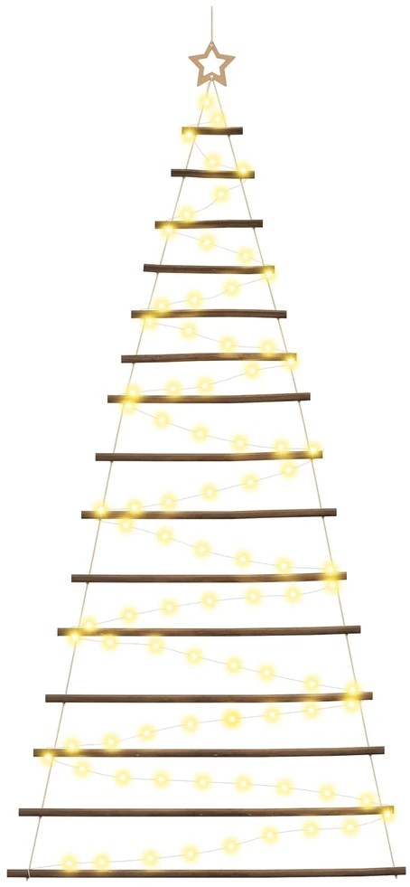 Kabantis Kalėdų medis 210 cm 130 LED Šilta balta