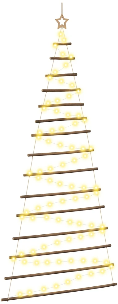Kabantis Kalėdų medis 210 cm 130 LED Šilta balta