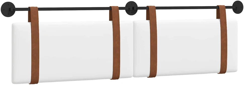 Kabantysis galvūgalis Baltas 190 x 55 x 5 cm Antikinis PU