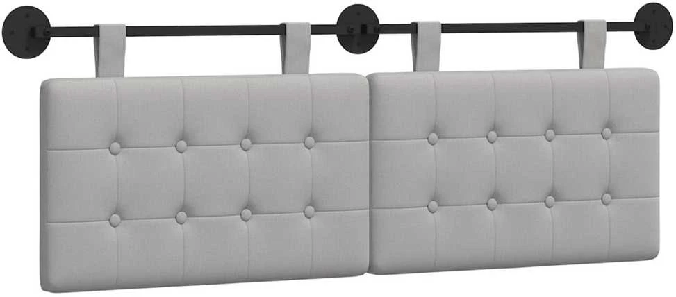Pakabinamas lovos galvūgalis Debesų pilka audinys