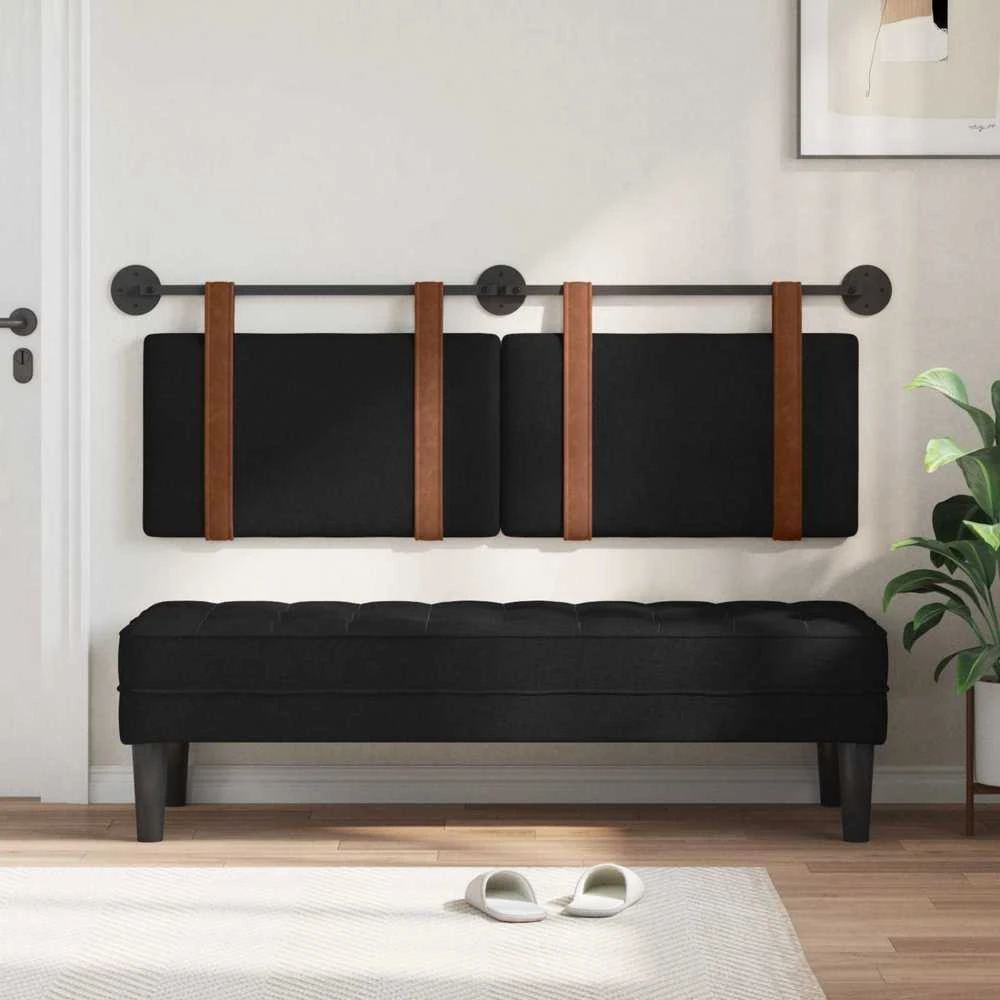 Kabantysis galvūgalis Juodas 130 x 55 x 5 cm Antikinis PU