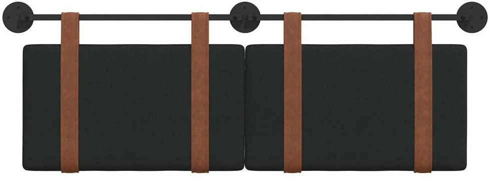 Kabantysis galvūgalis Juodas 130 x 55 x 5 cm Antikinis PU