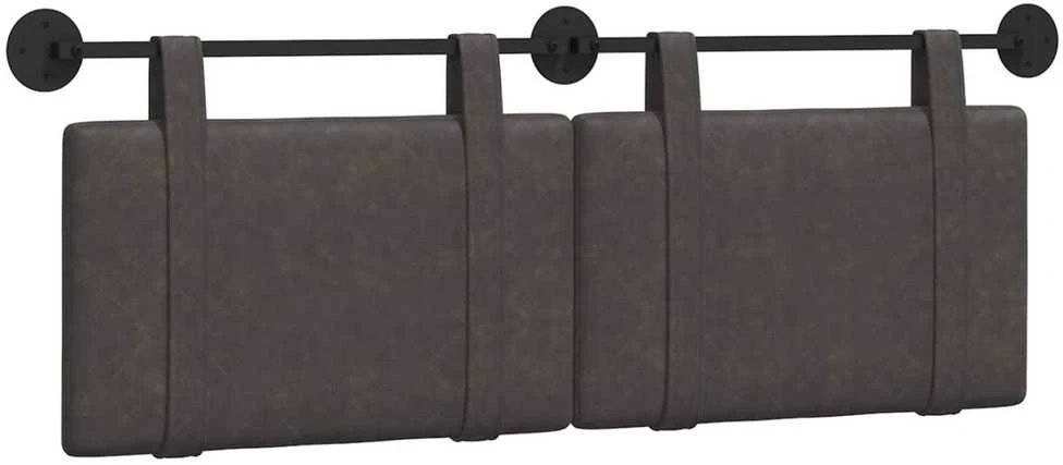 Pakabinamas lovos galvūgalis Juodas Antikinis PU