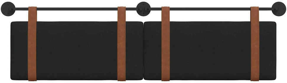 Kabantysis galvūgalis Juodas 190 x 55 x 5 cm Antikinis PU