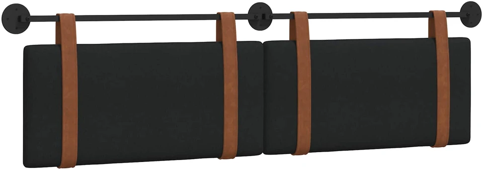 Kabantysis galvūgalis Juodas 190 x 55 x 5 cm Antikinis PU