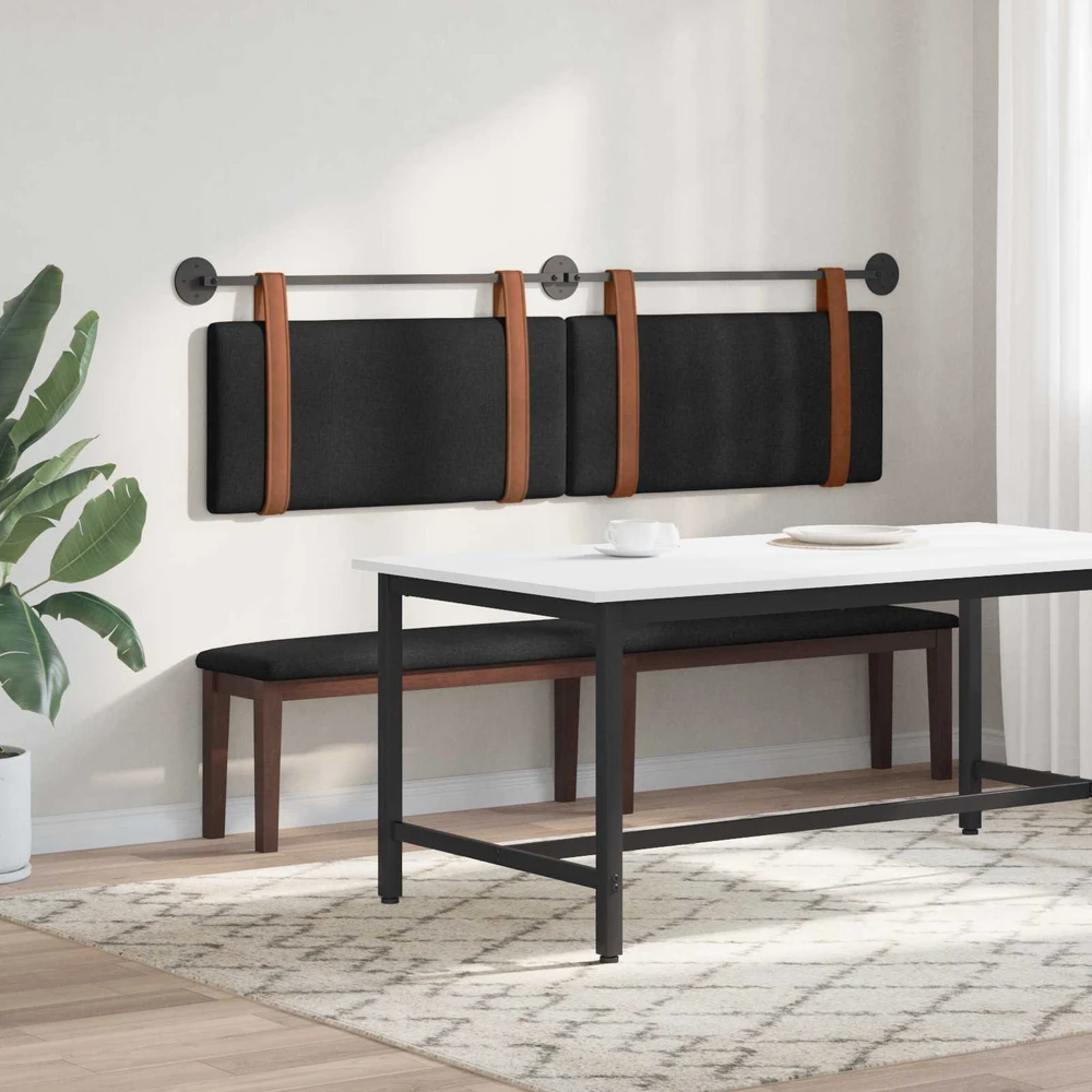 Kabantysis galvūgalis Juodas 190 x 55 x 5 cm Antikinis PU
