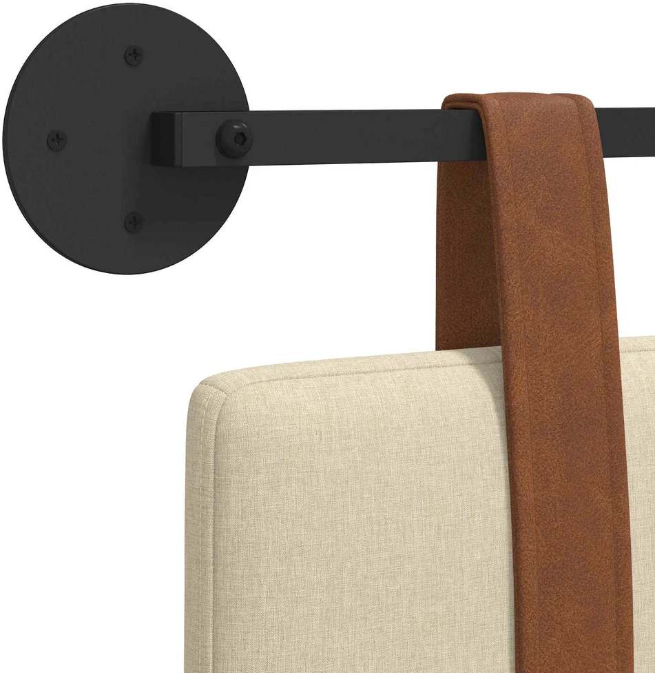 Kabantysis galvūgalis Kreminė 130 x 55 x 5 cm Antikinis PU