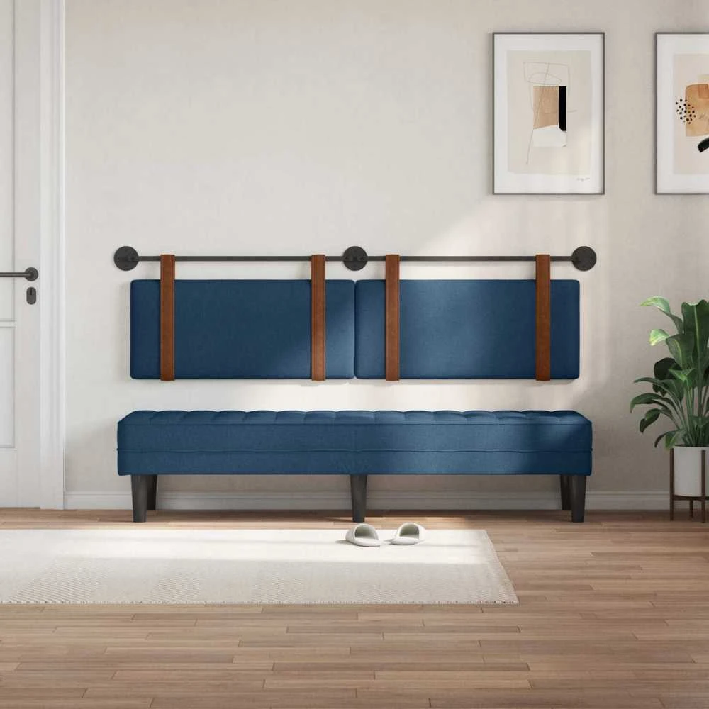 Kabantysis galvūgalis Mėlyna 190 x 55 x 5 cm Antikinis PU