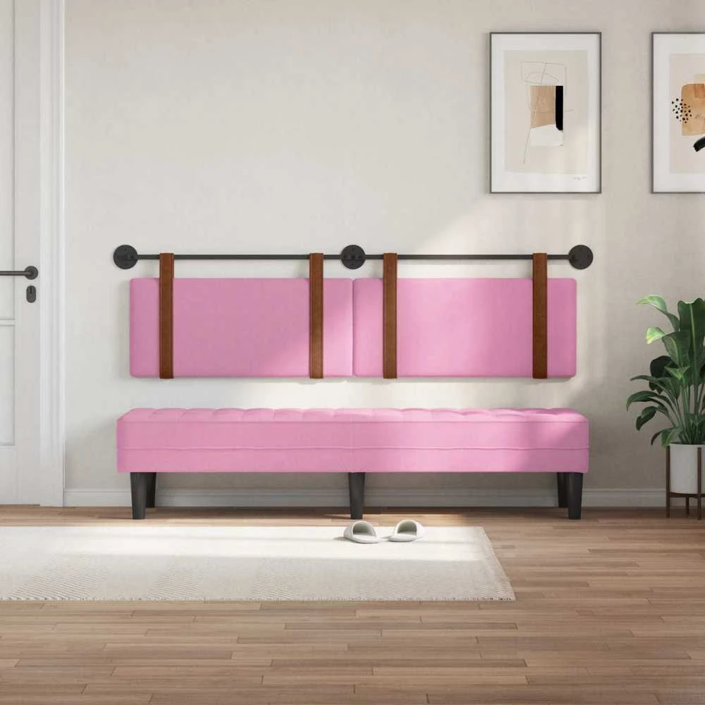 Kabantysis galvūgalis Rožinė 190 x 55 x 5 cm Antikinis PU