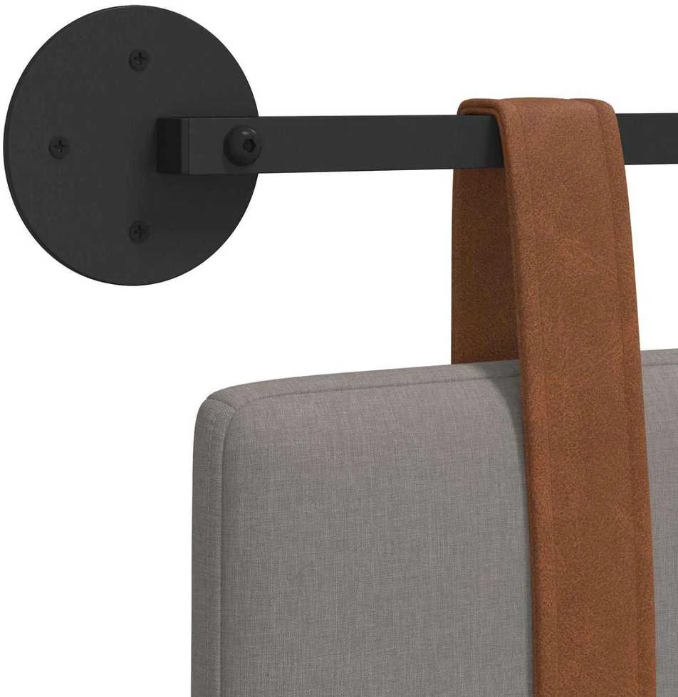 Pakabinamas lovos galvūgalis Taupe Antikinis PU