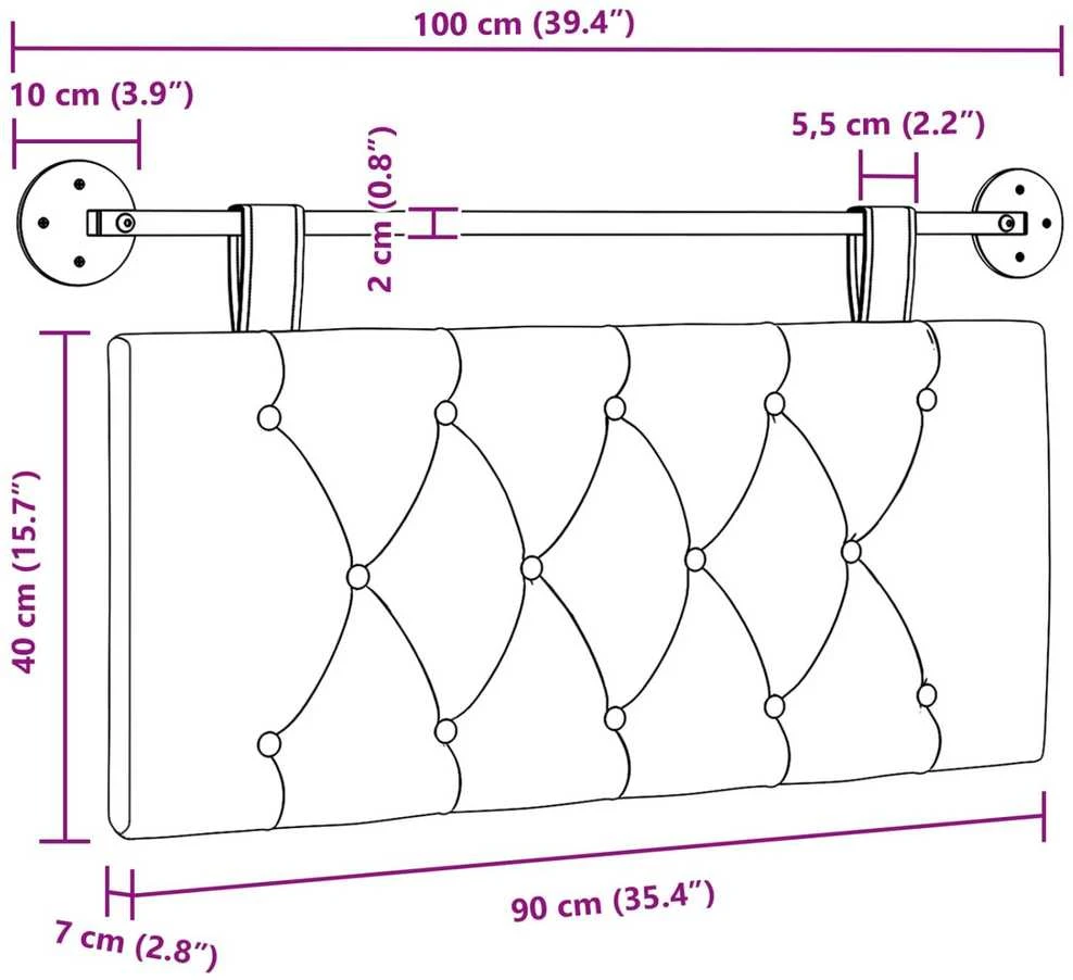 Pakabinamas lovos galvūgalis Violetinė Aksomas