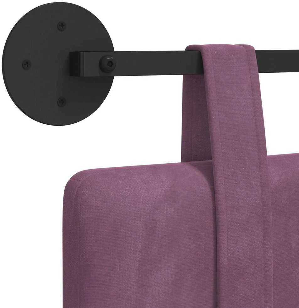 Pakabinamas lovos galvūgalis Violetinė Aksomas