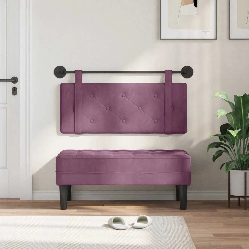 Pakabinamas lovos galvūgalis Violetinė Aksomas