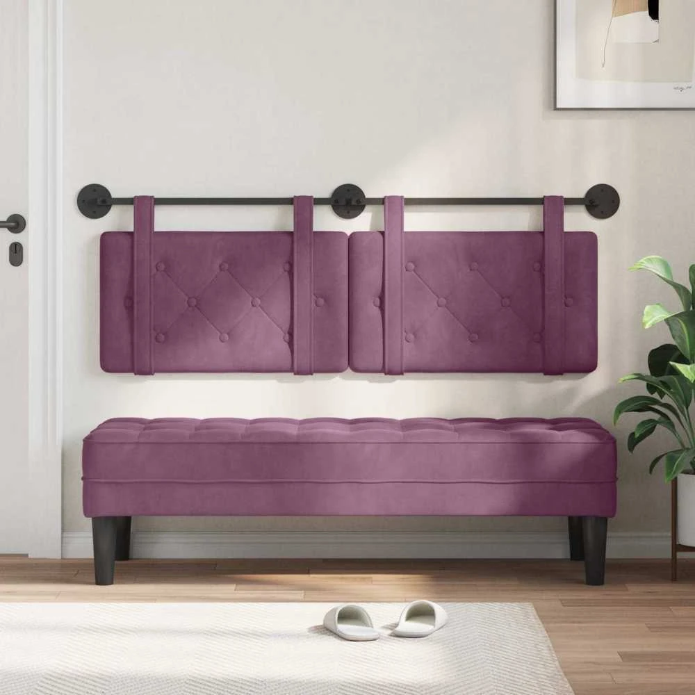 Pakabinamas lovos galvūgalis Violetinė Aksomas