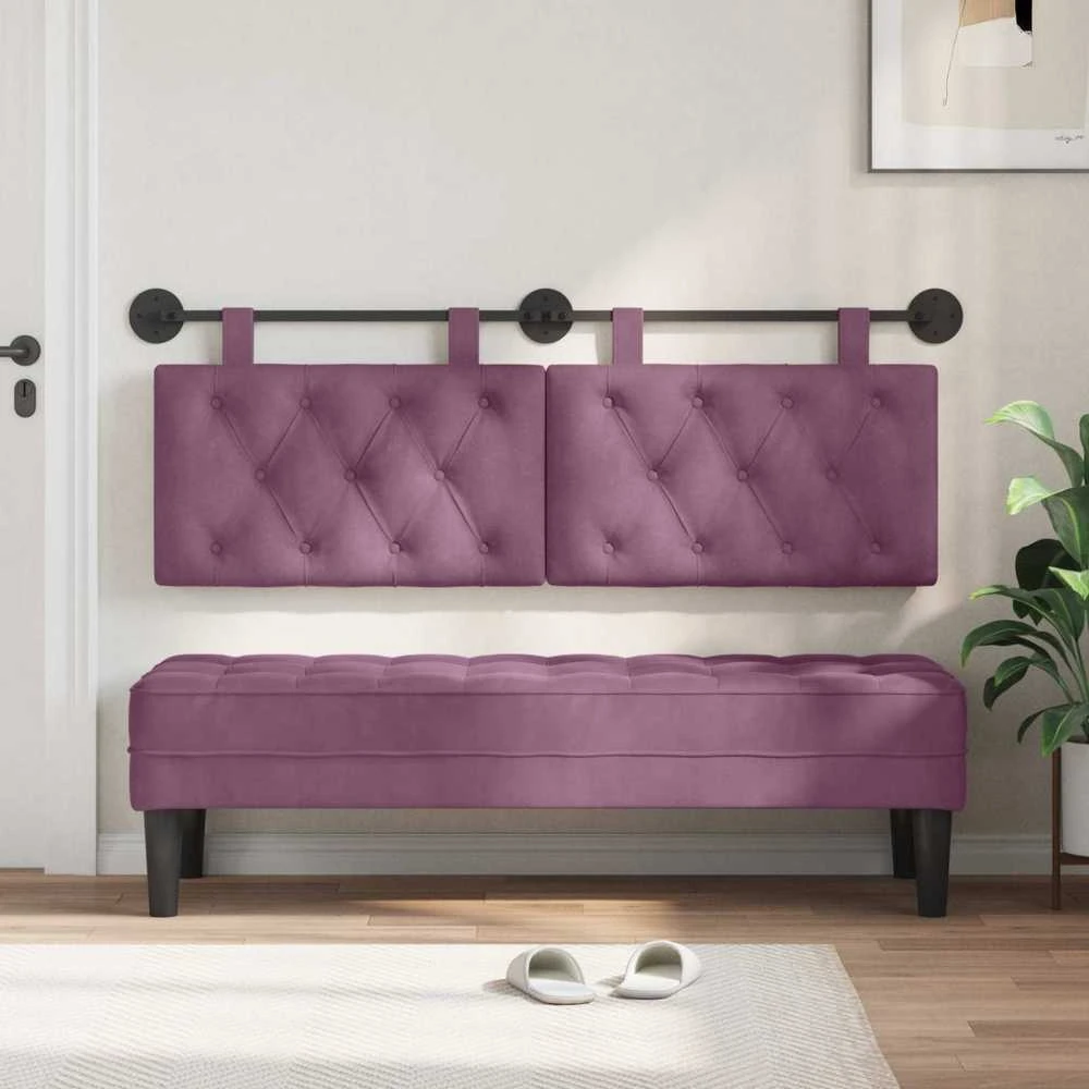 Pakabinamas lovos galvūgalis Violetinė Aksomas