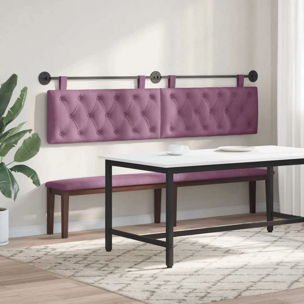 Pakabinamas lovos galvūgalis Violetinė Aksomas