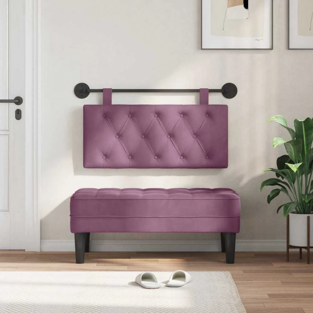 Pakabinamas lovos galvūgalis Violetinė Aksomas